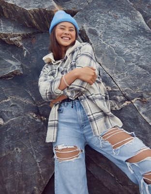 AE Oversized Hoodie Flannel
