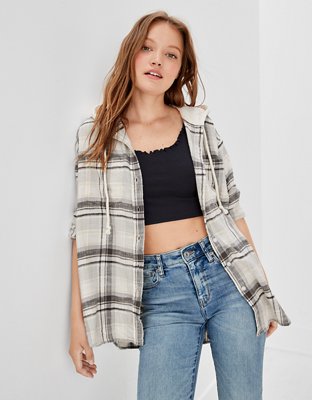 AE Oversized Hoodie Flannel