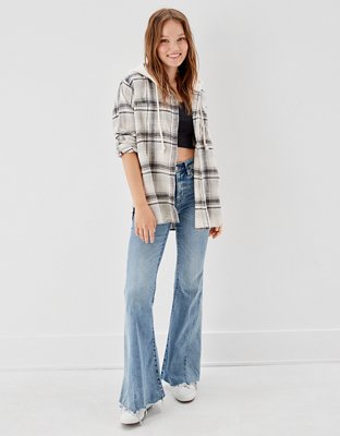 Женские худи American Eagle AE Oversized Flannel — фото 6