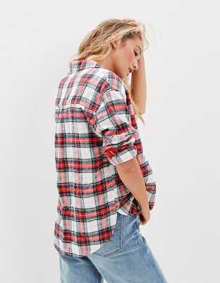 AE Oversized Flannel Shirt