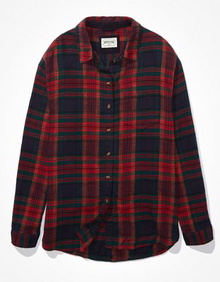 AE Oversized Flannel Shirt