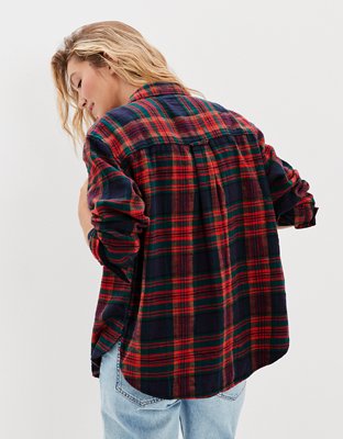 AE Oversized Flannel Shirt