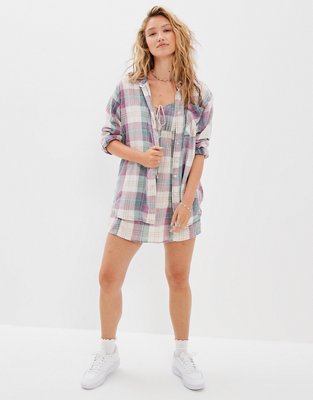AE Super Oversized Flannel Shirt