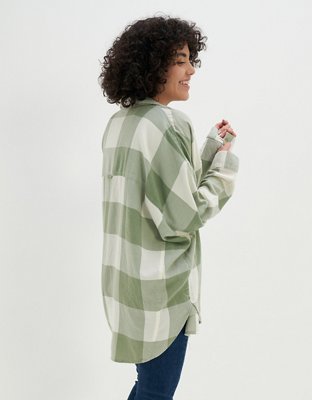 AE Go Big Beach Flannel Shirt