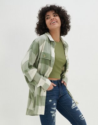 AE Go Big Beach Flannel Shirt