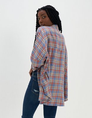AE Go Big Beach Flannel Shirt