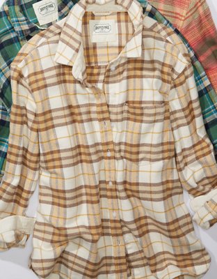 AE Oversized Flannel Shirt