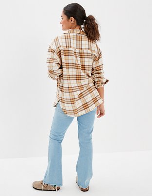 AE Oversized Flannel Shirt