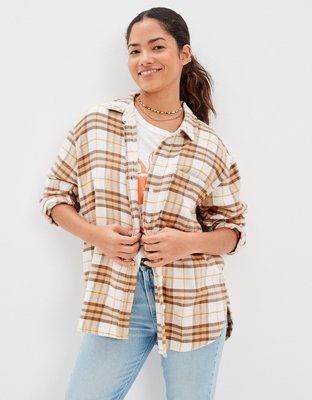 AE Oversized Flannel Shirt