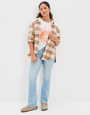 AE Oversized Flannel Shirt