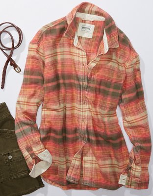 AE Oversized Flannel Shirt
