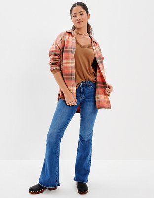 AE Oversized Flannel Shirt