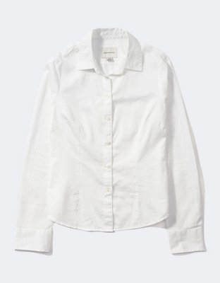 AE Fitted Button-Up Shirt