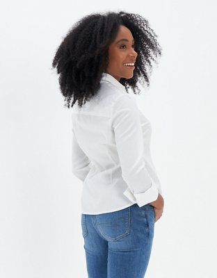 AE Fitted Button-Up Shirt