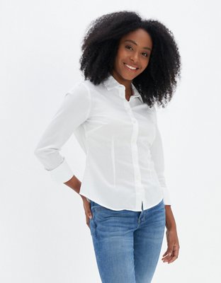 AE Fitted Button-Up Shirt