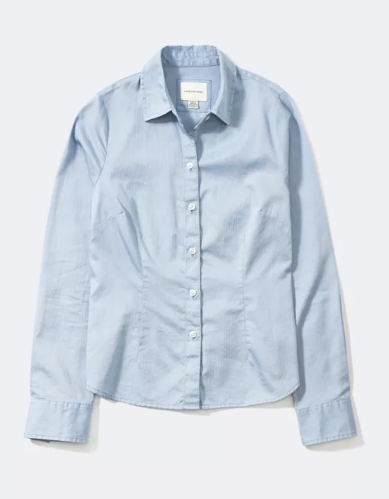 AE Fitted Button-Up Shirt