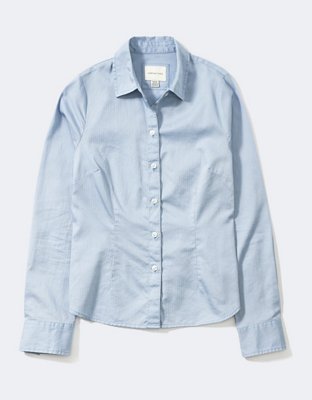 AE Fitted Button-Up Shirt