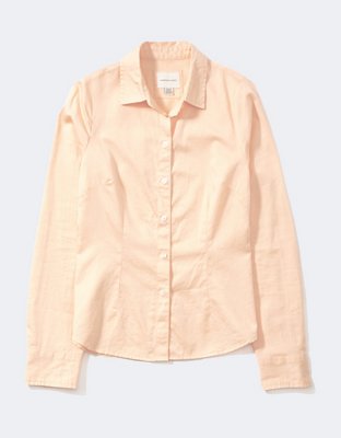 AE Fitted Button-Up Shirt