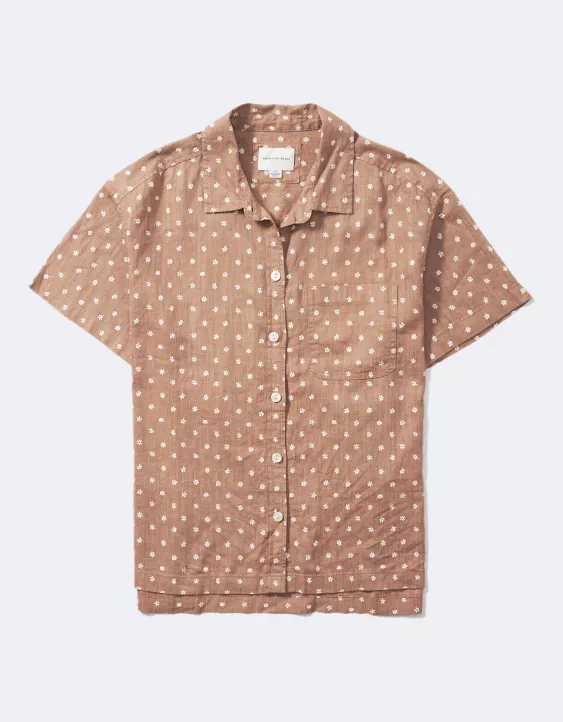 AE Linen Button-Up Resort Shirt