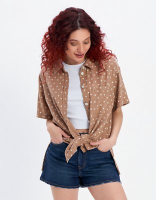 AE Linen Button-Up Resort Shirt