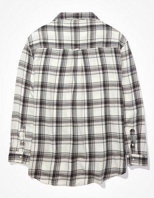 Женские рубашки American Eagle AE Oversized Flannel Shirt — фото 4