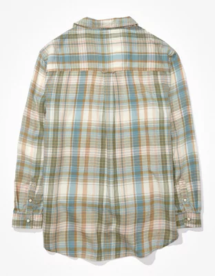 AE Oversized Flannel Shirt