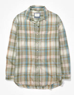 AE Oversized Flannel Shirt