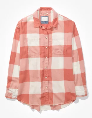AE Oversized Flannel Shirt