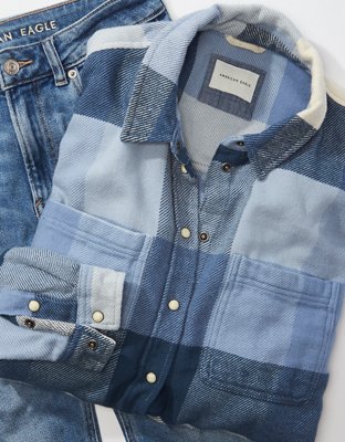 AE Oversized Flannel Shirt