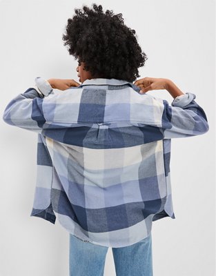 AE Oversized Flannel Shirt