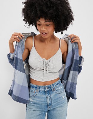 AE Oversized Flannel Shirt