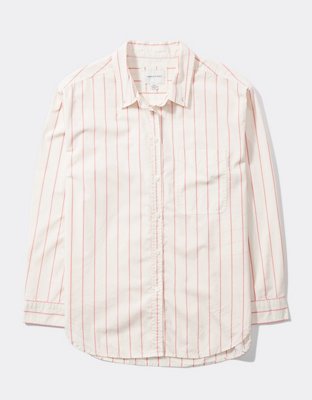 AE Oversized Oxford Button-Up Shirt