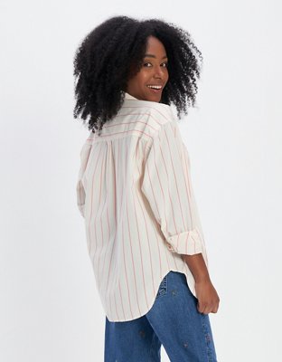 AE Oversized Oxford Button-Up Shirt
