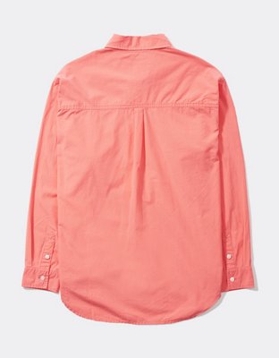 AE Oversized Oxford Button-Up Shirt