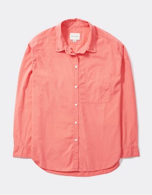 AE Oversized Oxford Button-Up Shirt