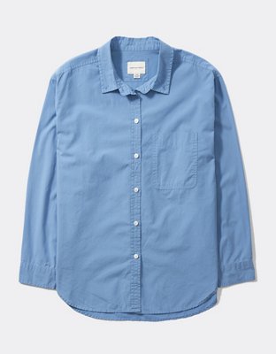 AE Oversized Oxford Button-Up Shirt