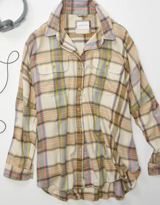 AE Go Big Beach Flannel Shirt