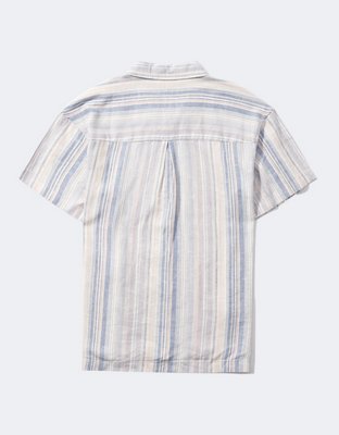 AE Short-Sleeve Linen Button-Up Shirt