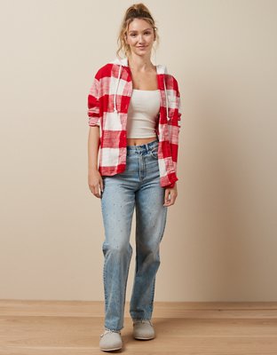 American Eagle - Spring's most valuable layers: ultra soft hooded flannels,  perfect for throwing over tees and tanks:   soft-flannel-hoodie/2153_5516_700?&cid