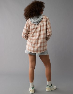 AE Oversized Plaid Flannel Shirt