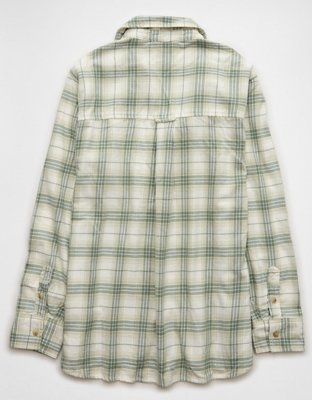 AE Oversized Plaid Flannel Shirt