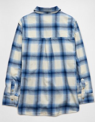 AE Oversized Plaid Flannel Shirt