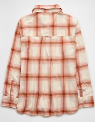 AE Oversized Plaid Flannel Shirt