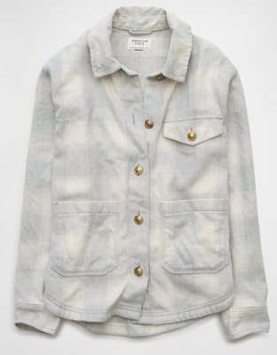American Eagle AE Plaid Shacket — фото 3