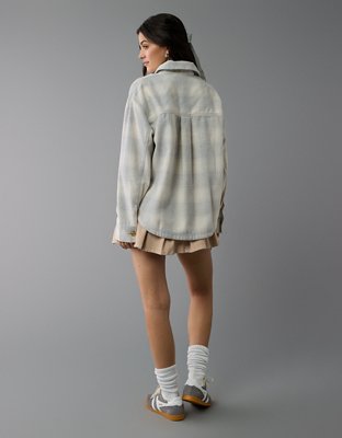 American Eagle AE Plaid Shacket — фото 2