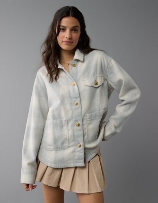 American Eagle AE Plaid Shacket — фото 5