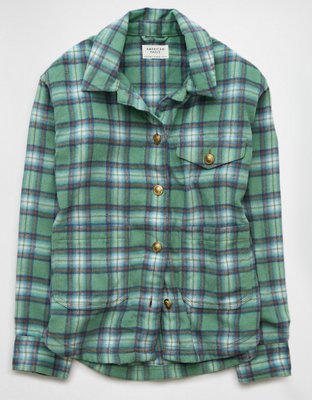 AE Plaid Shacket