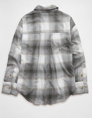 AE Plaid Button-Up Shirt