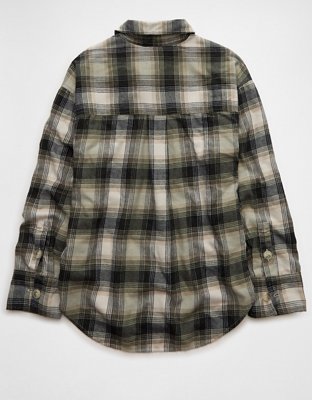 AE Plaid Button-Up Shirt