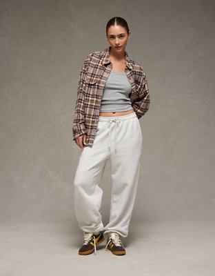 AE Plaid Button-Up Shirt